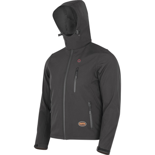 Veste chauffante Softshell, Hommes, Petit, Noir Helyx Safety & Industrial Supplies