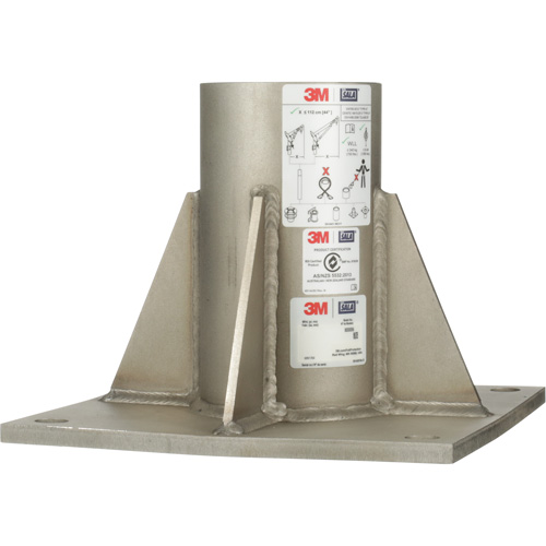 Base de m&acirc;t de potence haute capacit&eacute; en acier inoxydable &agrave; fixation au sol pour espace clos DBI-SALA Helyx Safety & Industrial Supplies