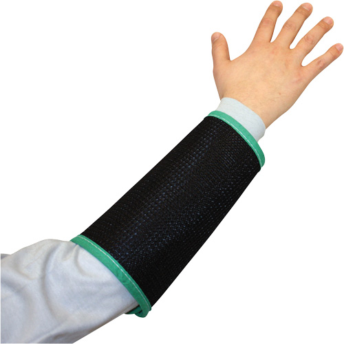 Kut Gard&reg; 2-Ply Cane Mesh Sleeve, Nylon, 9", ASTM ANSI Level A4, Black Helyx Safety & Industrial Supplies