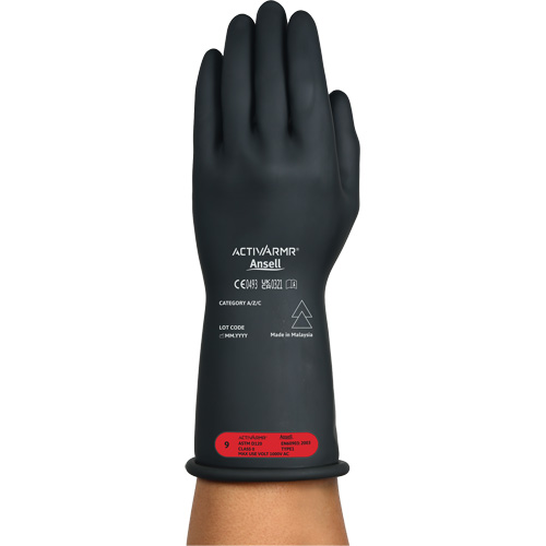 ActivArmr&reg; RIG R011BUL Ultra-Lightweight Electrical Insulated Gloves, ASTM Class 0, Size 7, 11" L Helyx Safety & Industrial Supplies