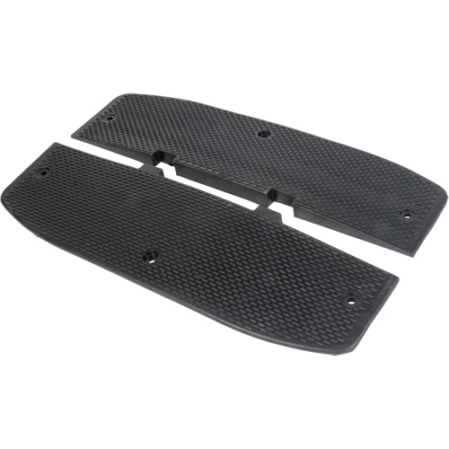 Speed Hump End Caps, Rubber, 2' L x 16" W x 1-1/4" H Helyx Safety & Industrial Supplies