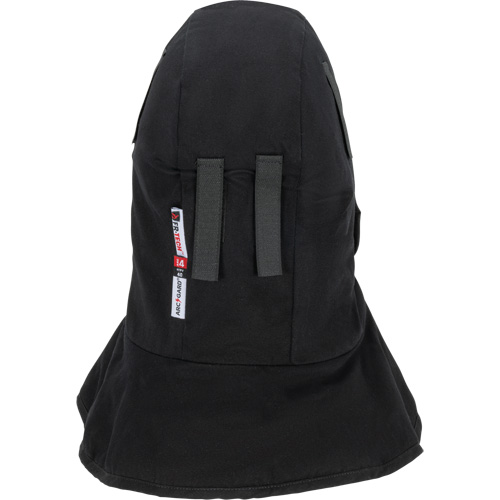 Pioneer 765A Flame-Resistant Quilted Hard Hat Liner with Long Neck & Detachable Mouthpiece, Black/Grey, Cotton/FR-Tech&reg;/Modacrylic/Nylon Helyx Safety & Industrial Supplies