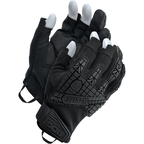 X-Site&reg; Impact Trigger Finger Gloves, Suede Palm, Size Small Helyx Safety & Industrial Supplies