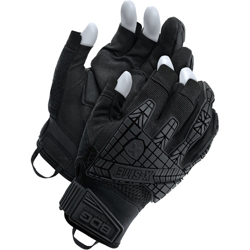 X-Site&reg; Impact Trigger Finger Gloves, Suede Palm, Size X-Small Helyx Safety & Industrial Supplies