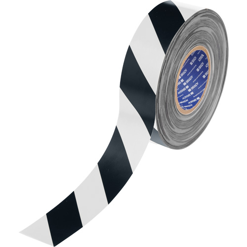 ToughStripe&reg; Max Floor Marking Tape, 2" x 100', Polyester, Black and White Helyx Safety & Industrial Supplies