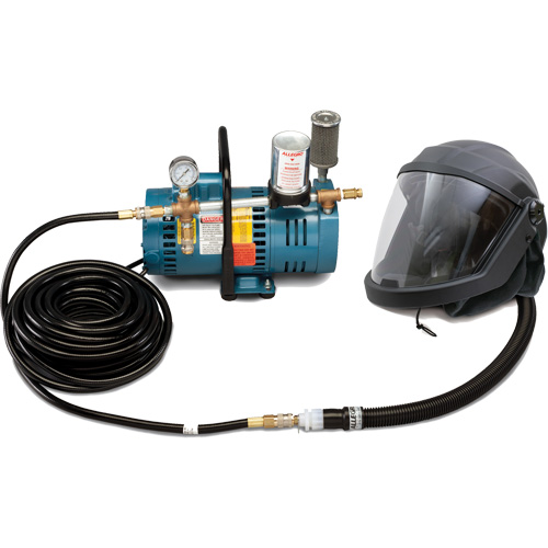 1-Worker DEFENDER Supplied Air Shield & Helmet System Helyx Safety & Industrial Supplies