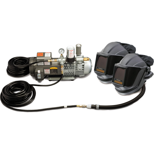 2-Worker MAXSHIELD&reg; Supplied Air Shield & Flip-Front Welding System Helyx Safety & Industrial Supplies
