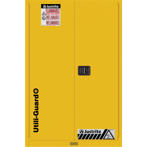 Armoire de s&eacute;curit&eacute; pour produits inflammables Utili-Guard+, 45 gal., 2 Porte(s), 43" La x 65" h x 22" p Helyx Safety & Industrial Supplies