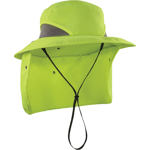 Chill-Its 8934 Ranger Hat with Neck Shade, Large/X-Large, Hi-Vis Lime Helyx Safety & Industrial Supplies