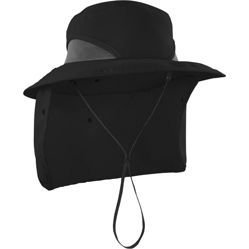 Chapeau de garde forestier 8934 Chill-Its avec prot&egrave;ge-nuque, petit/moyen, Noir Helyx Safety & Industrial Supplies