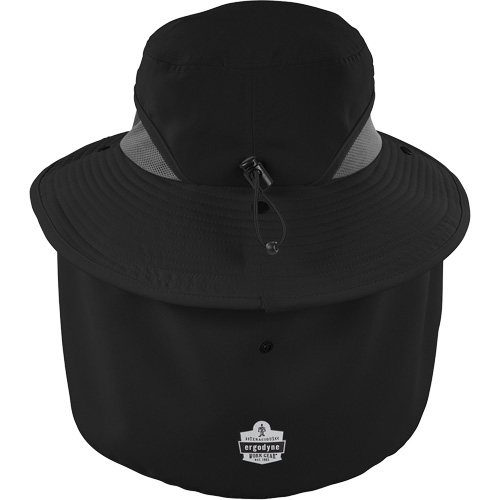 Chapeau de garde forestier 8934 Chill-Its avec prot&egrave;ge-nuque, petit/moyen, Noir Helyx Safety & Industrial Supplies