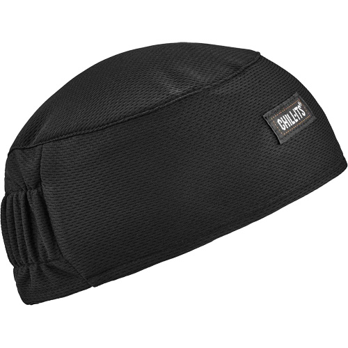 Chill-Its 6630 High-Performance Skull Cap with Terry Cloth Sweatband, Black Helyx Safety & Industrial Supplies