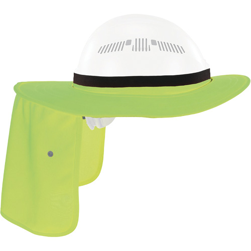 Chill-Its 6661 Universal Hard Hat Brim with Neck Shade, Hi-Vis Lime Helyx Safety & Industrial Supplies