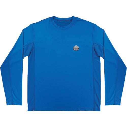 Chill-Its 6689 Cooling Long Sleeve Sun Shirt with UV Protection, Blue, Small Helyx Safety & Industrial Supplies
