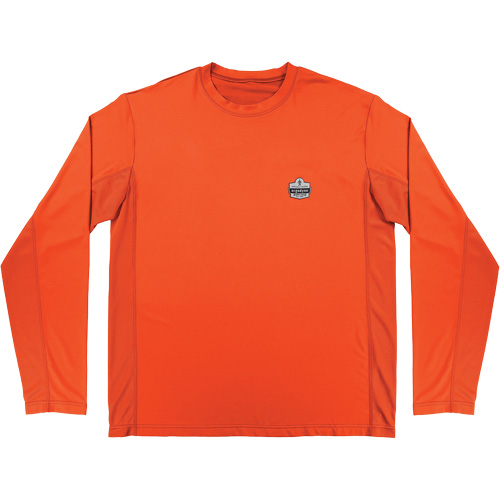 Chill-Its 6689 Cooling Long Sleeve Sun Shirt with UV Protection, Orange, X-Large Helyx Safety & Industrial Supplies