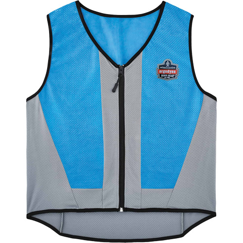 Veste de refroidissement &eacute;vaporatif Chill-Its 6667 avec fermeture &agrave; glissi&egrave;re, Moyen, Bleu Helyx Safety & Industrial Supplies