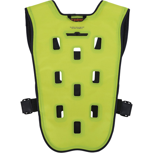 Chill-Its 6685 Dry Evaporative Cooling Vest with Zipper Closure, Small/Medium, High Visibility Lime-Yellow Helyx Safety & Industrial Supplies