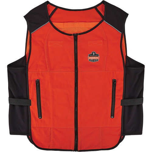 Chill-Its 6255 Lightweight Phase Change Cooling Vest (Vest Only), Large/X-Large, Orange Helyx Safety & Industrial Supplies
