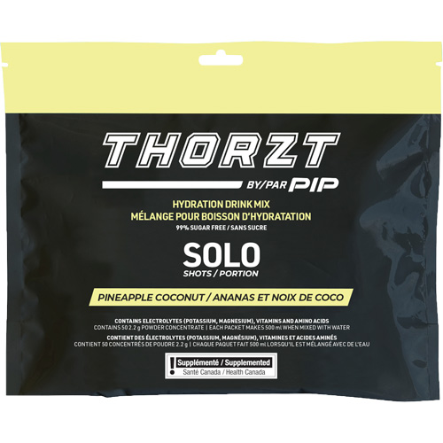 THORZT Sugar-Free Solo Shot Hydration Drink Mix, Single Serve, Pineapple-Coconut Helyx Safety & Industrial Supplies