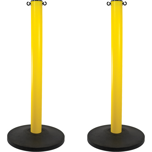 Montant industriel, Hauteur de 37", Jaune Helyx Safety & Industrial Supplies