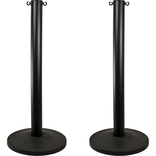 Montant industriel, Hauteur de 37", Noir Helyx Safety & Industrial Supplies