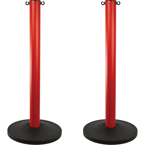 Montant industriel, Hauteur de 37", Rouge Helyx Safety & Industrial Supplies
