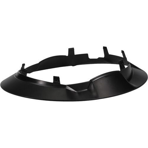 Bordure large compl&egrave;te &agrave; agrafe pour casque d'alpiniste RZRBack, blanc Helyx Safety & Industrial Supplies