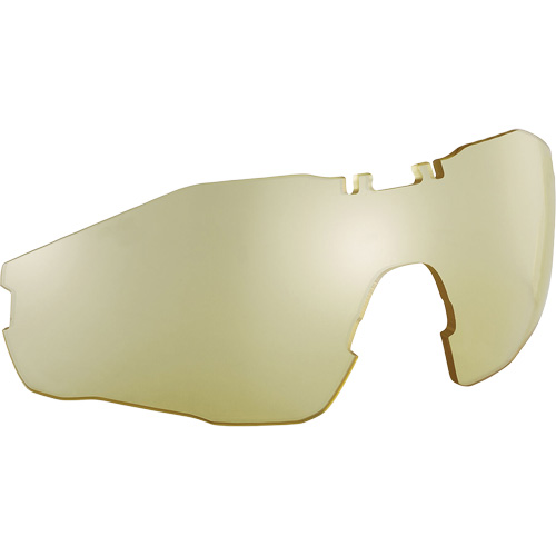 Lentille de rechange pour lunettes de s&eacute;curit&eacute; MY6, Antibu&eacute;e/Anti-&eacute;gratignures, Ambr&eacute;e, MY6 Helyx Safety & Industrial Supplies