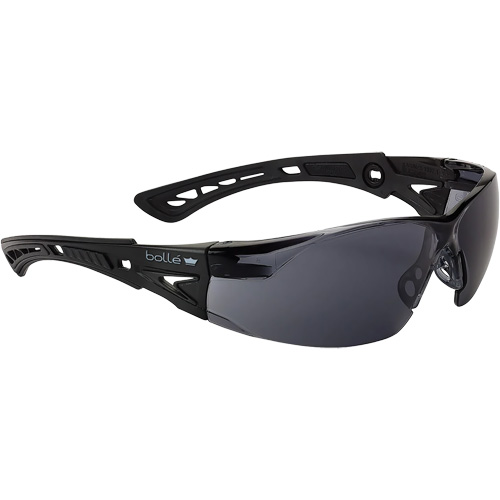 Lunettes de s&eacute;curit&eacute; Rush + BSSI, Lentille Fum&eacute;e/Gris, Antibu&eacute;e/Anti-&eacute;gratignures, ANSI Z87+ Helyx Safety & Industrial Supplies