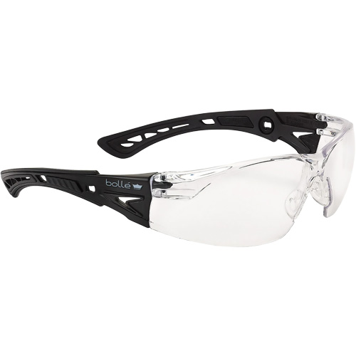 Lunettes de s&eacute;curit&eacute; Rush + Petit BSSI, Lentille Transparent, Antibu&eacute;e/Anti-&eacute;gratignures, ANSI Z87+ Helyx Safety & Industrial Supplies