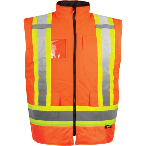 High-Visibility 7-in-1 Jacket, Polyester, High Visibility Orange, 3X-Large Helyx Safety & Industrial Supplies