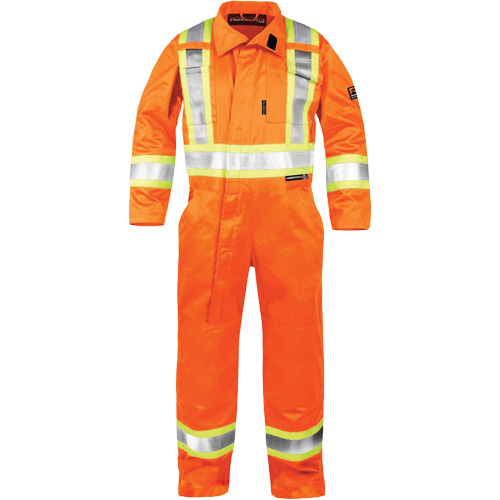 Combinaison ignifuge haute visibilit&eacute;, Taille Moyen, Orange Helyx Safety & Industrial Supplies