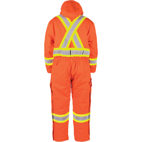 High-Visibility Lined Canvas Overalls, 2X-Large, High Visibility Orange Helyx Safety & Industrial Supplies