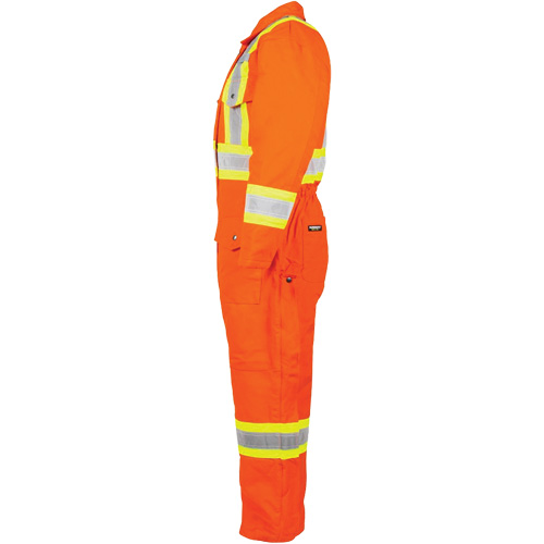 High-Visibility Lined Canvas Overalls, 2X-Large, High Visibility Orange Helyx Safety & Industrial Supplies