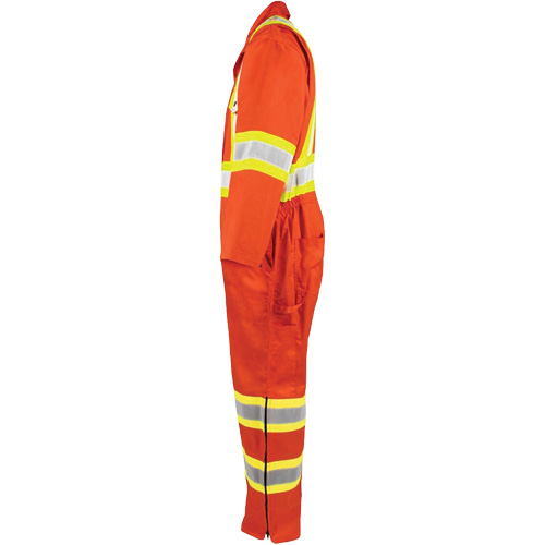 Combinaison non doubl&eacute;e haute visibilit&eacute;, 4T-Grand, Orange haute visibilit&eacute; Helyx Safety & Industrial Supplies