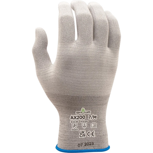 AX200 ESD Gloves, Nylon, 18 Gauge, 6/Small Helyx Safety & Industrial Supplies