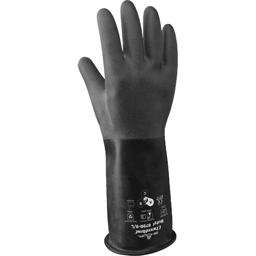 879R Acid-Resistant Gloves, Size X-Large/10, 14" L, Butyl Rubber, 28-mil Helyx Safety & Industrial Supplies