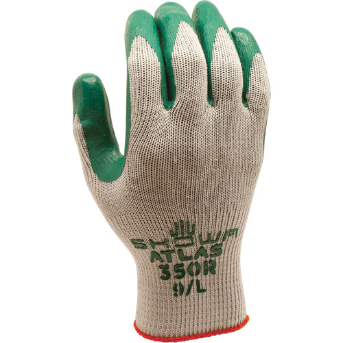 ATLAS 350 Gloves, 7/Small, Nitrile Coating, 10 Gauge, Polyester/Cotton Shell Helyx Safety & Industrial Supplies