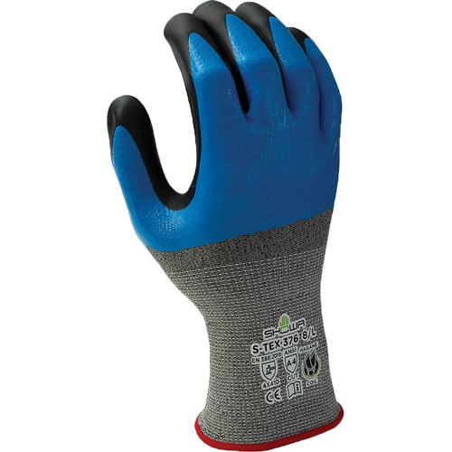376 Cut-Resistant Gloves, 6/Small, Nitrile/Foam Nitrile Coating, 13 Gauge, Polyester/Stainless Steel Shell Helyx Safety & Industrial Supplies
