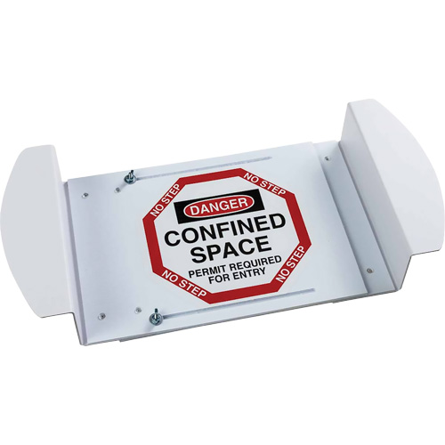 Panneau pour trou d'homme "Danger Confined Space Permit Required For Entry", 21" x 30", Polystyr&egrave;ne, Anglais Helyx Safety & Industrial Supplies
