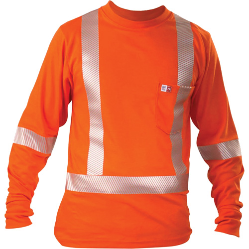 Long-Sleeved T-Shirt, 2X-Large, Orange Helyx Safety & Industrial Supplies