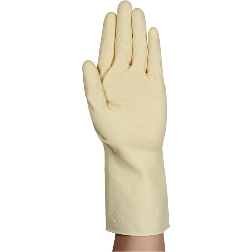 AlphaTec&reg; 87-137 Lightweight Natural Gloves, Size 10, 11.8" L, Rubber Latex, 16-mil Helyx Safety & Industrial Supplies