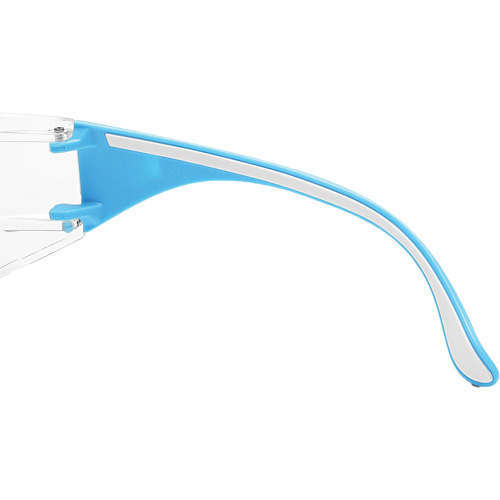 Adapt Lite Blue/White Safety Glasses, Clear Lens, Anti-Fog/Anti-Scratch, ANSI Z87+/Meets/Exceeds CSA Z94.3 Helyx Safety & Industrial Supplies