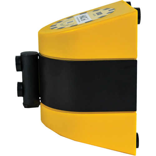 Syst&egrave;me de barri&egrave;re de s&eacute;curit&eacute; HAZLOK, Plastique, Fixation magn&eacute;tique, 30', Ruban Noir et jaune Helyx Safety & Industrial Supplies
