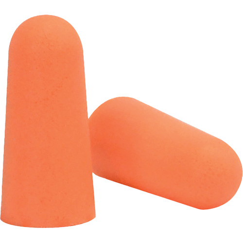 Bouchons d'oreilles coniques jetables en mousse de PU orange SEALTEC33, Vrac - Boîte Helyx Safety & Industrial Supplies