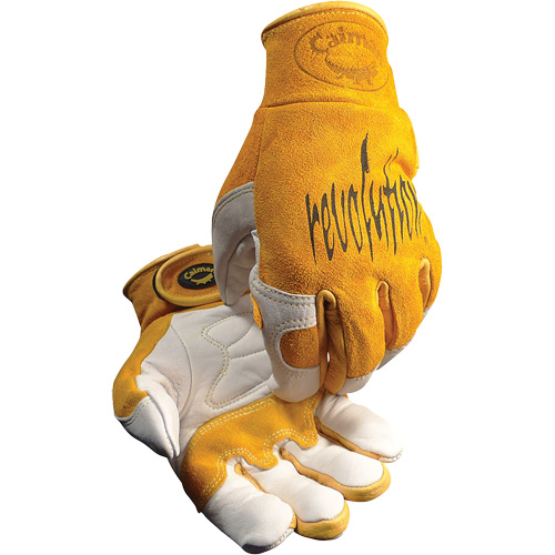 Caiman&reg; Premium TIG/MIG Welder's Gloves with Hook & Loop Closure, Split Cowhide, Size Medium Helyx Safety & Industrial Supplies