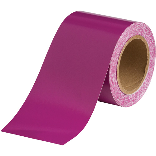 Ruban marqueur de tuyau, 90', Mauve Helyx Safety & Industrial Supplies