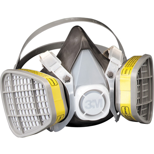 Respirateur pour vapeurs organiques/gaz acide, &eacute;lastom&egrave;re/Thermoplastique, Petit Helyx Safety & Industrial Supplies