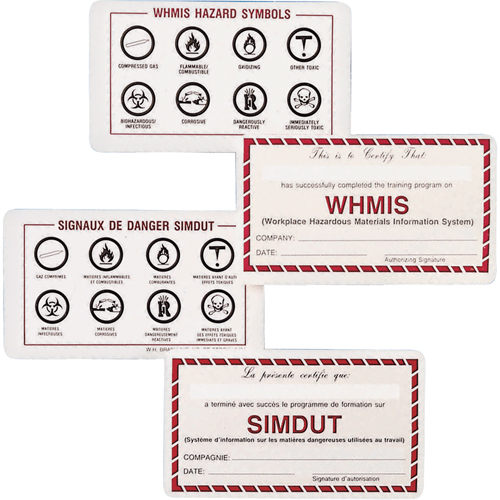 WHMIS Wallet Cards Helyx Safety & Industrial Supplies