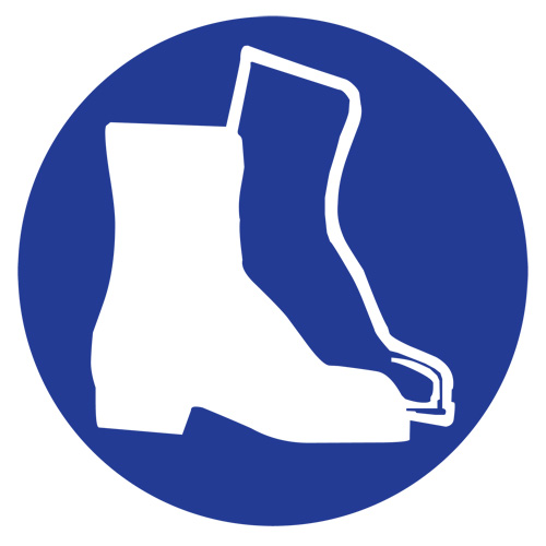 Right to Know Pictogram Labels -Boots, Vinyl, Sheet, 1" L x 1-1/8" W Helyx Safety & Industrial Supplies